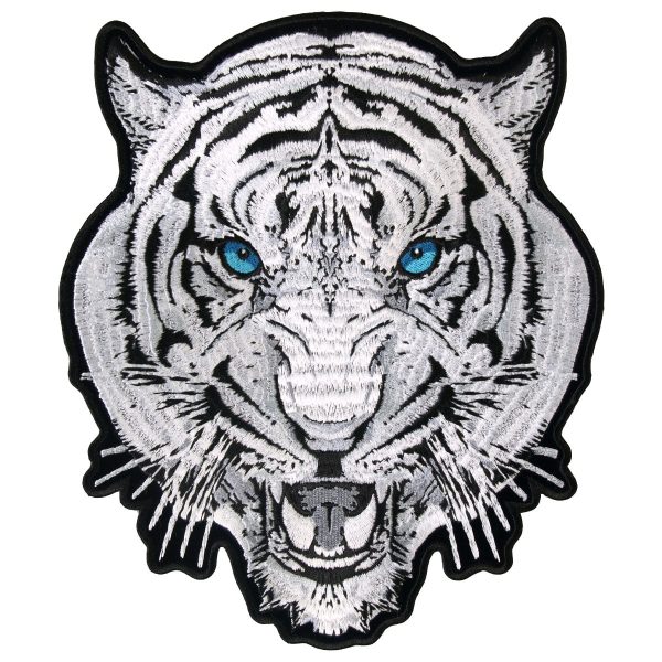 Hot Leathers PPA6917 White Tiger 8  x 9  Patch Hot on Sale