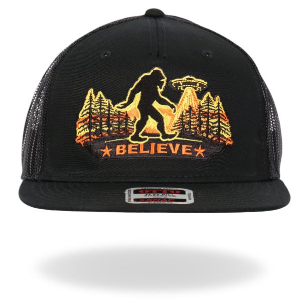 Hot Leathers Black Believe Bigfoot Snapback Hat GSH2029 Online