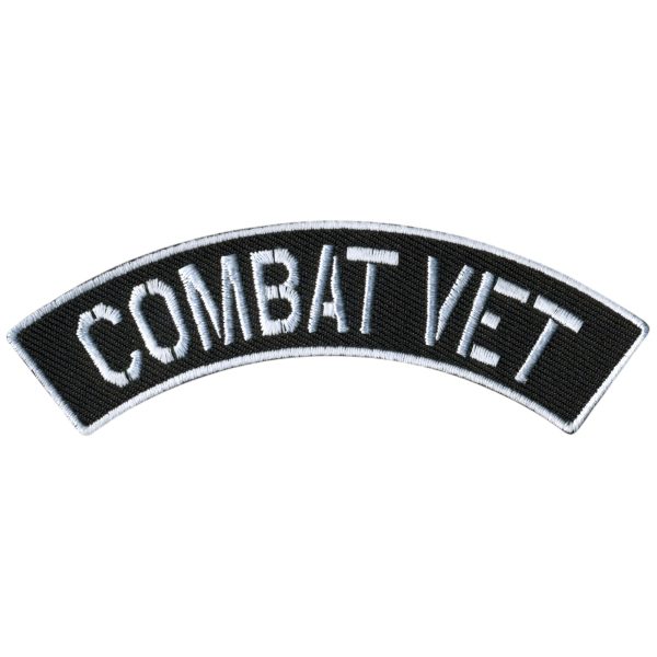 Hot Leathers Combat Vet 4” X 1” Top Rocker Patch Hot on Sale
