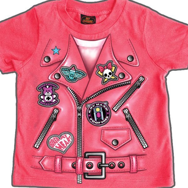 Hot Leathers GYS1033 Girls Leather Jacket Toddler T-Shirt Hot on Sale - Image 2
